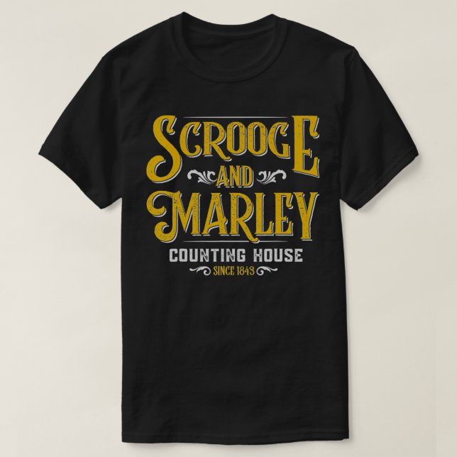 Scrooge & Marley Counting House-jul T Shirt (Design framsida)