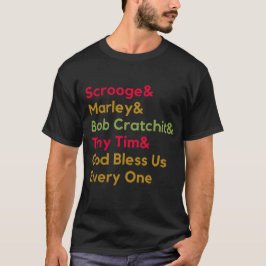 Scrooge Marley Festive Modern Dickens jul T Shirt