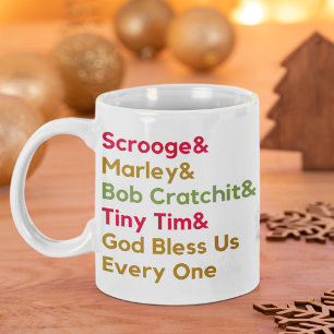 Scrooge Marley Modern Festive Minimalist-jul Kaffemugg