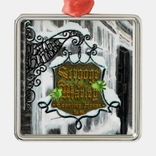 Scrooge&MarleySignScene Julgransprydnad Metall