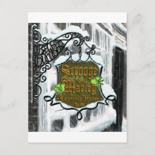 Scrooge&MarleySignScene Vykort