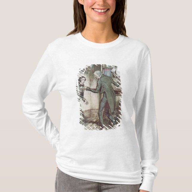 Scrooge och egennamn Cratchit Tee (Framsida)