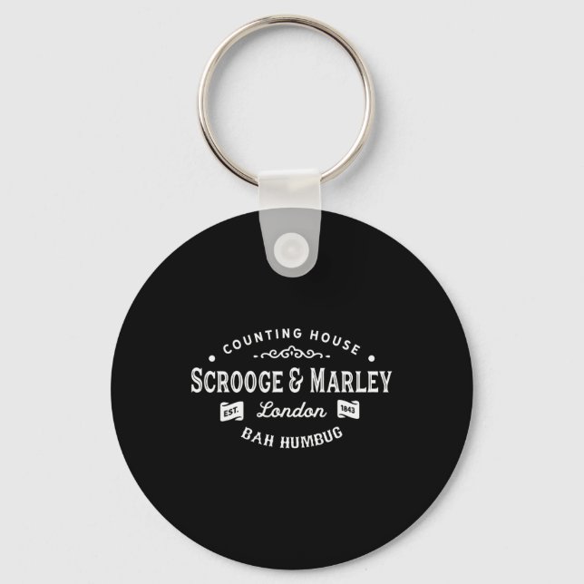 Scrooge och Marley Kontor Julsång  Nyckelring (Framsida)
