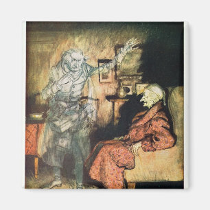 Scrooge och spöken av Marley Magnet