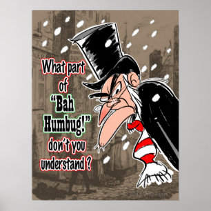 Scrooge Poster (stor)