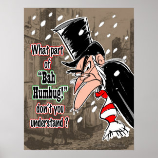 Scrooge Poster (stor)