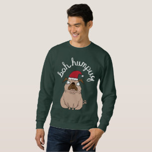 Scrooge Pug Uggig Julsötare Lång Ärmad Tröja
