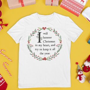 Scrooge Quote Dickens A jul Sång Victorian T Shirt