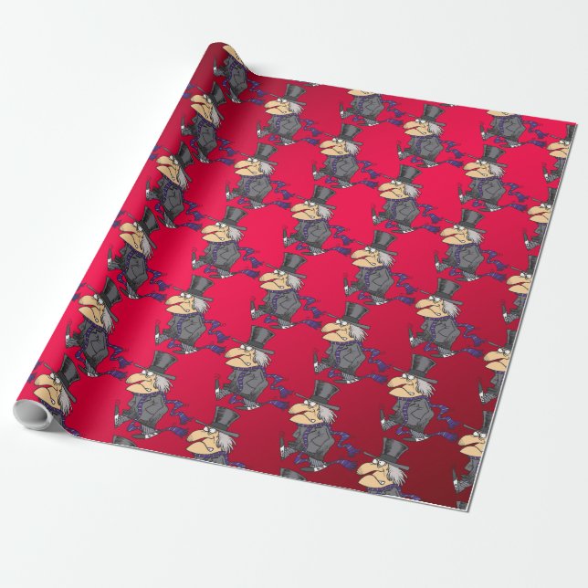 Scrooge Wrapping Papper Presentpapper (Utrullad)
