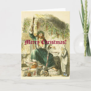 Scrooges besökare helgkort