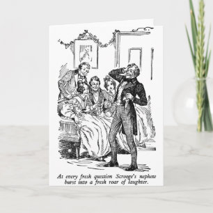 Scrooges brorson (med text) helgkort