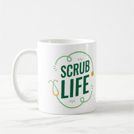 Scrub Life Mug – Fun Gift for Nurses & Medical Sta Kaffemugg