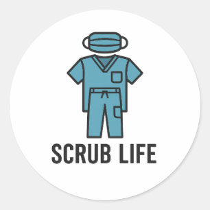 SCrub Life Runt Klistermärke