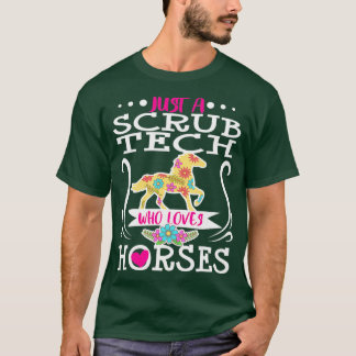 SCrub Tech Technolog Surgical Horse Lover Hennes T Shirt