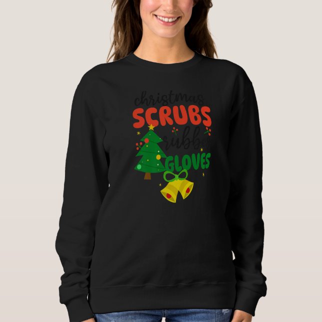 Scrubs Rubber Gves jul Nurse T Shirt (Framsida)