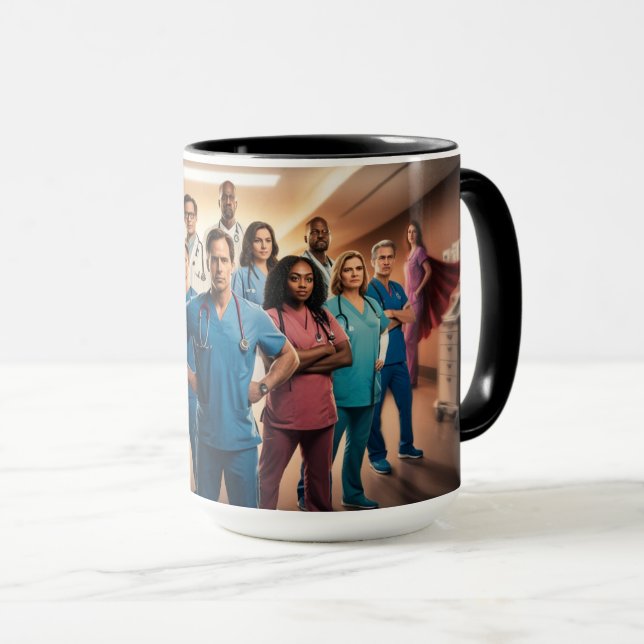 Scrubs till Superhjältar Mugg (Framsida höger)