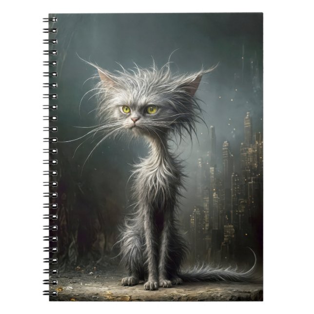 SCruffy City Street Cat Anteckningsbok (Framsidan)