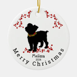 SCruffy Mutt Berry God jul Ornament