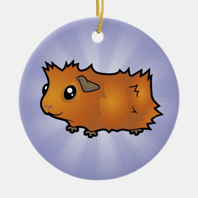 (Scruffy) tecknadförsökskanin, Julgransprydnad Keramik (Framsidan)