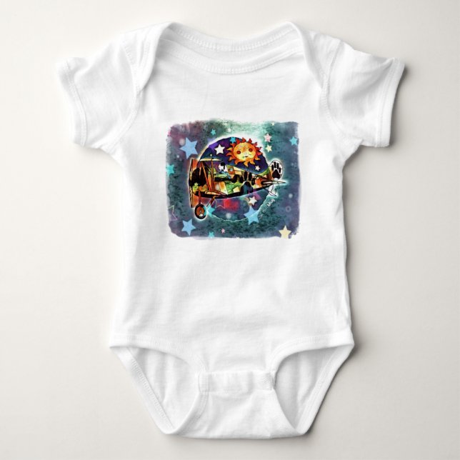 SCruffyMug Original Design Baby Bodykostym T Shirt (Framsida)