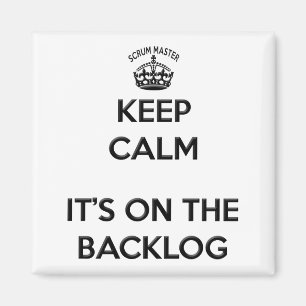 Scrum Master Behålla-Lugnen på Backlog Magnet