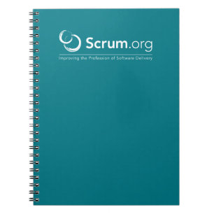 Scrum.org brännmärkte anteckningsboken anteckningsbok med spiral