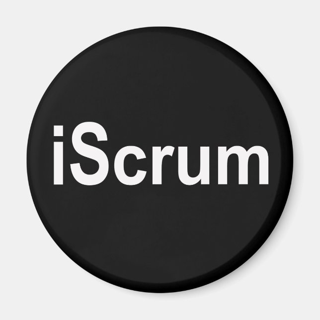 Scrum Rugby Scrum Tshirt Magnet (Framsidan)