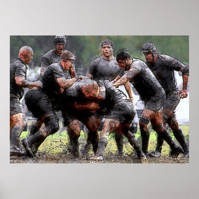 SCRUMMAGE RUGBY POSTER (Framsidan)