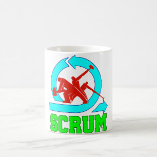 Scrummugg - arbetare och det lättrörliga symbole kaffemugg