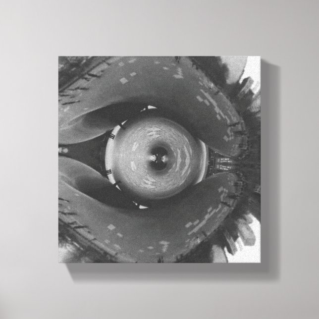 Scrunched Chicago Eye Canvastryck (Framsida)