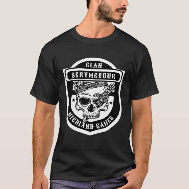Scrymgeour Scottish Klan Games T Shirt (Framsida)