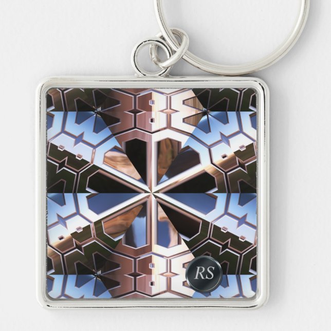 SCSI-Fi MM 5-1-nyckelkedja Fyrkantig Silverfärgad Nyckelring (Framsidan)