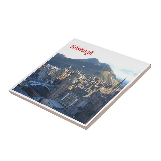 SCT004 EDINBURGH, Skottland Kakelplatta (Sidan)