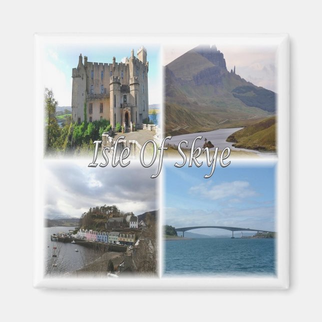 SCT005 SCOTLAND, öglan, Fridge Magnet (Framsidan)