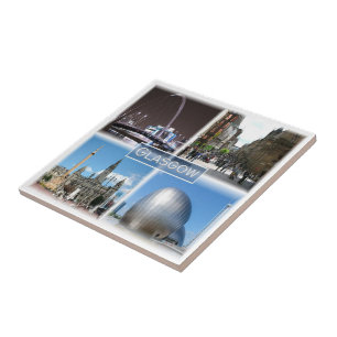 SCT009 GLASGOW, Skottland Kakelplatta