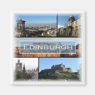 SCT010 EDINBURGH, Skottland, Fridge Magnet