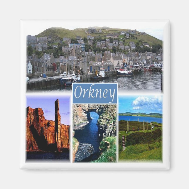 SCT013 ORKNEYS Orkney Islands Scotland, Fridge Magnet (Framsidan)