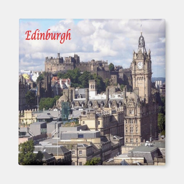 SCT019 EDINBURGH, Skottland, Europa, Frankrike Magnet (Framsidan)