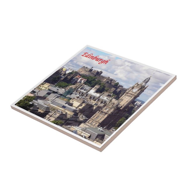 SCT019 EDINBURGH, Skottland, Europa Kakelplatta (Sidan)