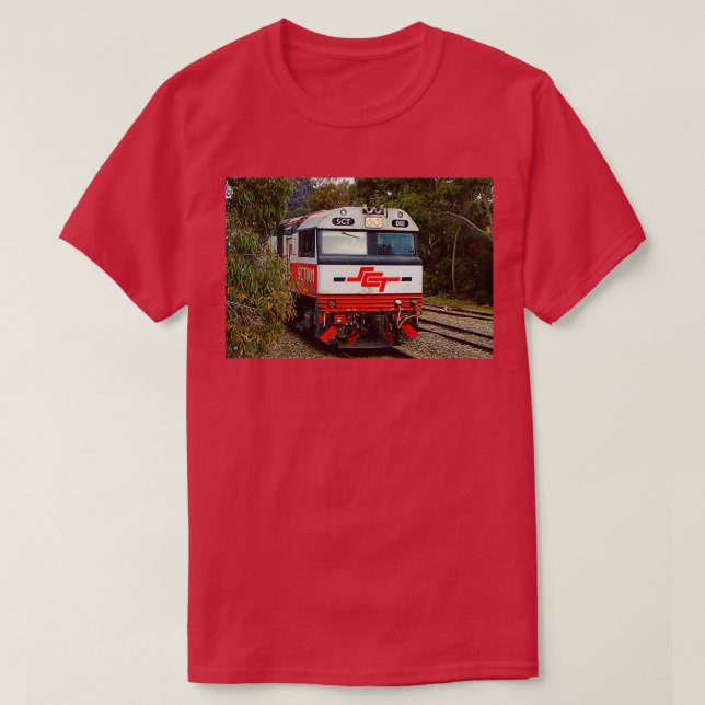 SCT train locomotive engine Australia T Shirt (Design framsida)