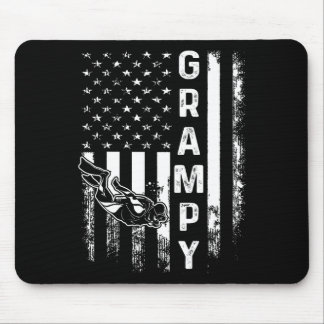 Scu Dykning Grampy Amerikansk Flagga Vintage Jul  Musmatta