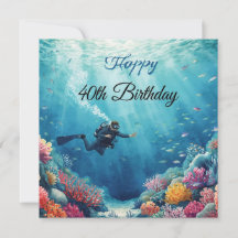 Scuba 40-årsdag under vattnet