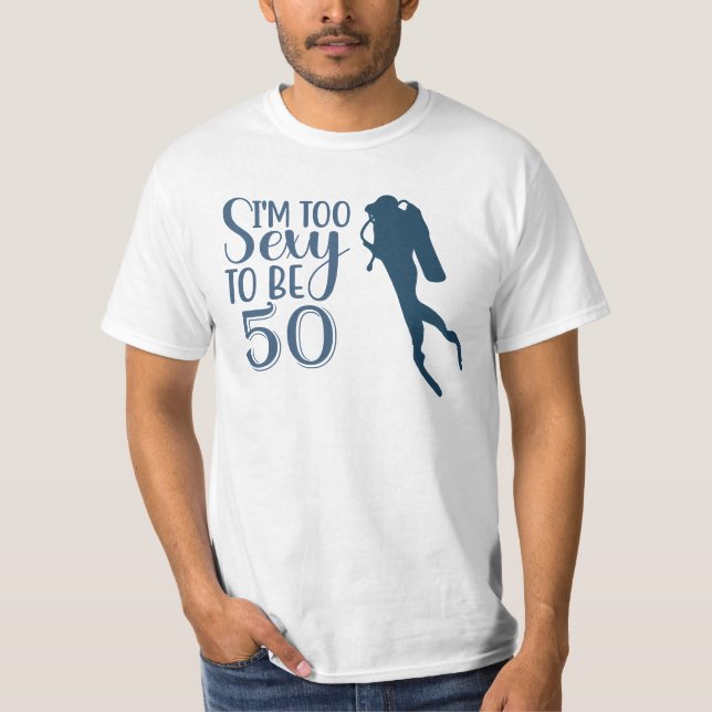 Scuba 50-årsdag  t shirt (Framsida)