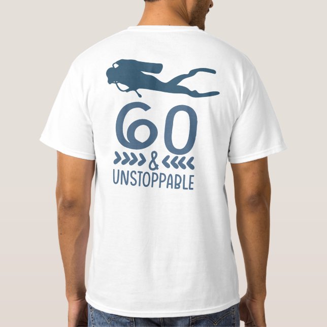 Scuba 60-årsdag  t shirt (Baksida)
