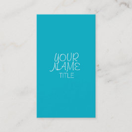 Scuba Blue Freehand Simple Visitkort