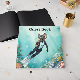 Scuba Cat Diving Under the Sea Gästböcker