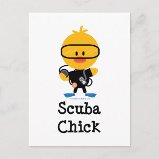 Scuba Chick vykort