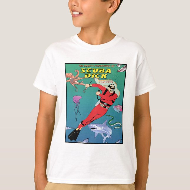 Scuba Dick Kids T-shirt (Framsida)