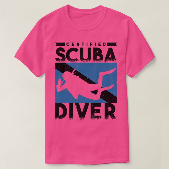 Scuba Diver Auktoriserad Scuba Diver 1 T Shirt (Design framsida)