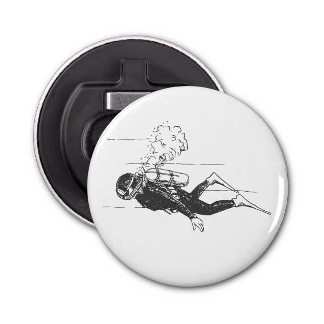 Scuba Diver Flasköppnare (Framsidan)